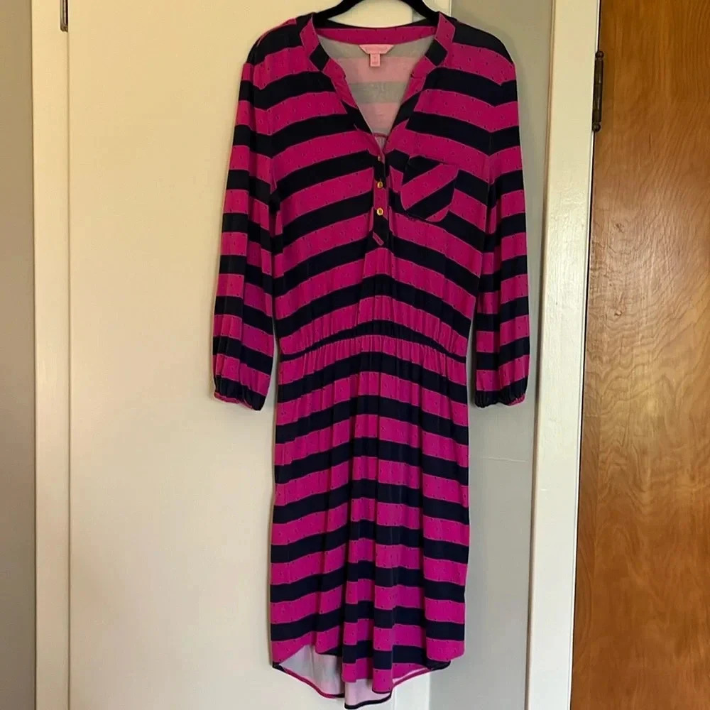 Lilly Pulitzer Cinched Waist Dress Size Small